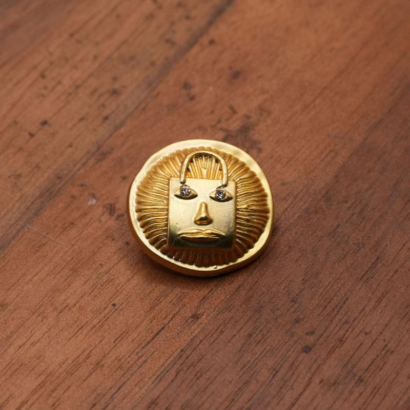 Bottoni Metallici Vintage Occhio Artistico a Forma di Cuore Bottoni Decorativi per Abbigliamento Borse Accessori per Artigianato Fai da Te