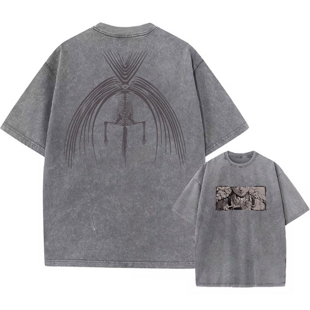 2025 Anime Attack on Titan Trička Vintage Prané Tričko Harajuku Oversize Bavlněné Tričko Bavlna Móda Streetwear Unisex Top
