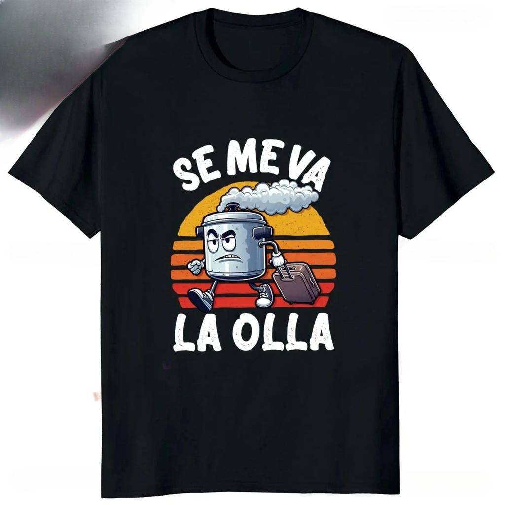 Me Suda El Nabo Women's Sleeve Printed T-shirt Funny Spanish Jokes Vintage Soft Casual Tops Women Clothing Graphic Tshirts