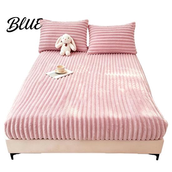 Coprimaterasso in Velluto Lenzuolo con Angoli per l'Inverno Caldo Fondo in Peluche Protettore Termico per Letto con Tasca Profonda Elastico su Tutto Morbido