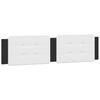 LED Bed Frame Without Mattress  Zadar  Black and White 160 X 200 Cm