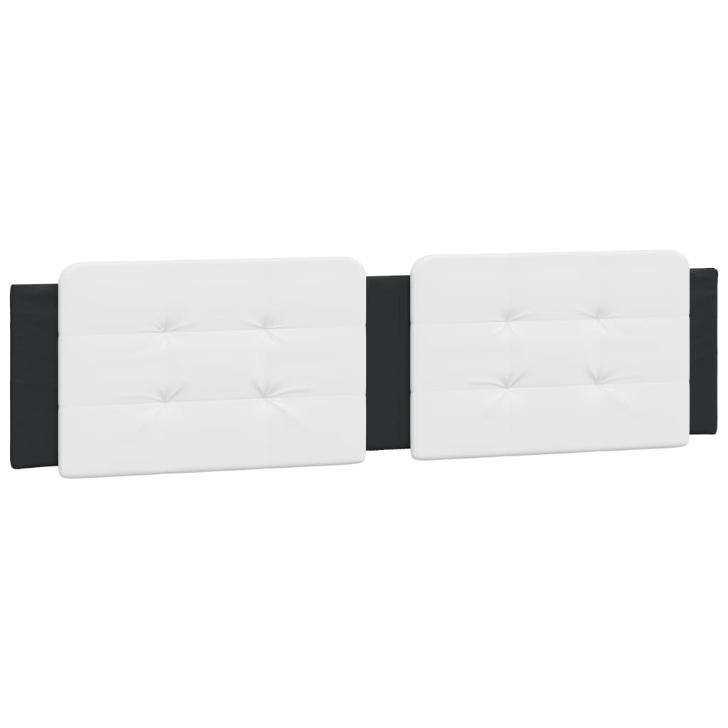 LED Bed Frame Without Mattress  Zadar  Black and White 160 X 200 Cm