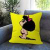 Pillow Cushion Cover Pillowcase Living Room Sofa Home Decor Customized Cartoon Cute Mafalda