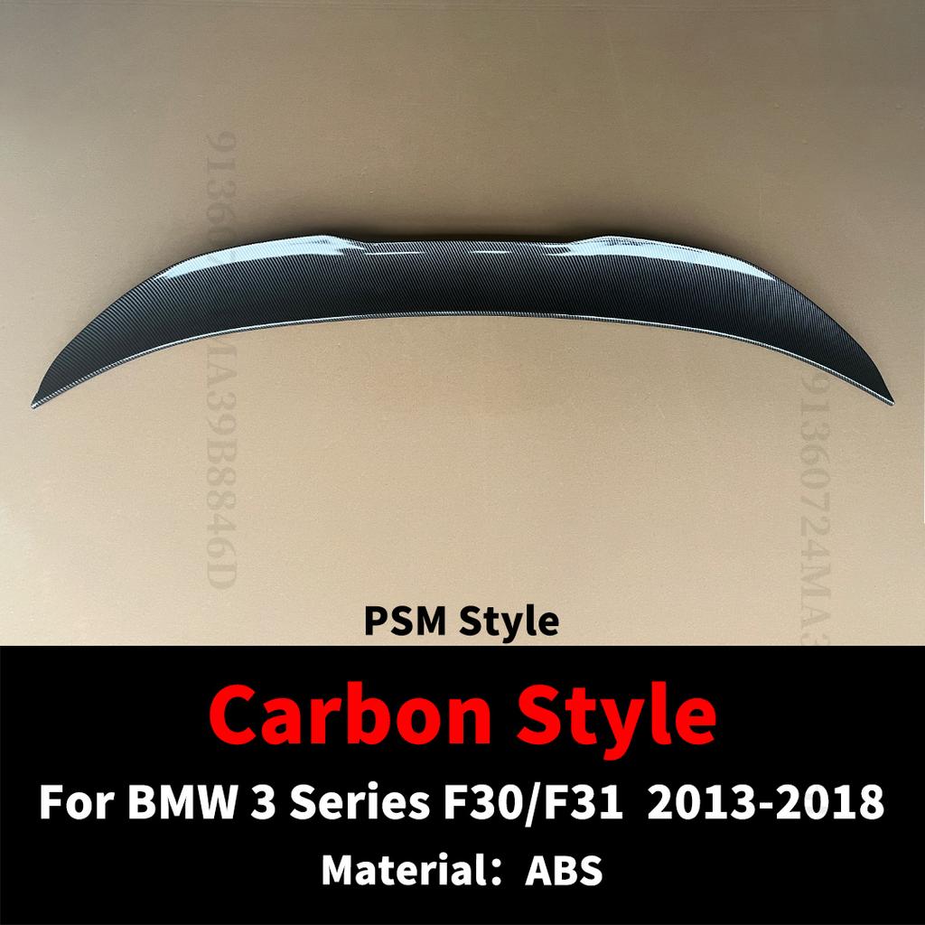 Racing Rear Wing Spoiler Tuning Accessories For BMW 3 Series F30 F31 2013-2018 M4 MP PSM Style Refit Trunk Lip Tail Trim Styling