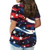 Women's Large Size T-Shirt Casual Tie-dye Round Neck Short Sleeve Top