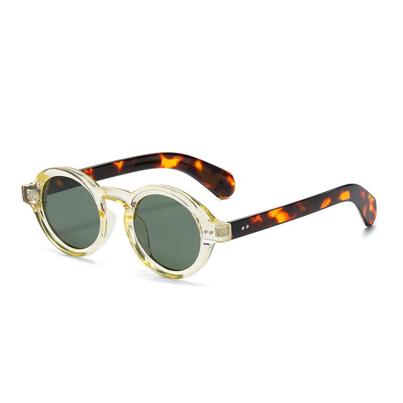 Jett 5171 Women's Polarized Round Frame Rivet Sunglasses - Trendy Street Style