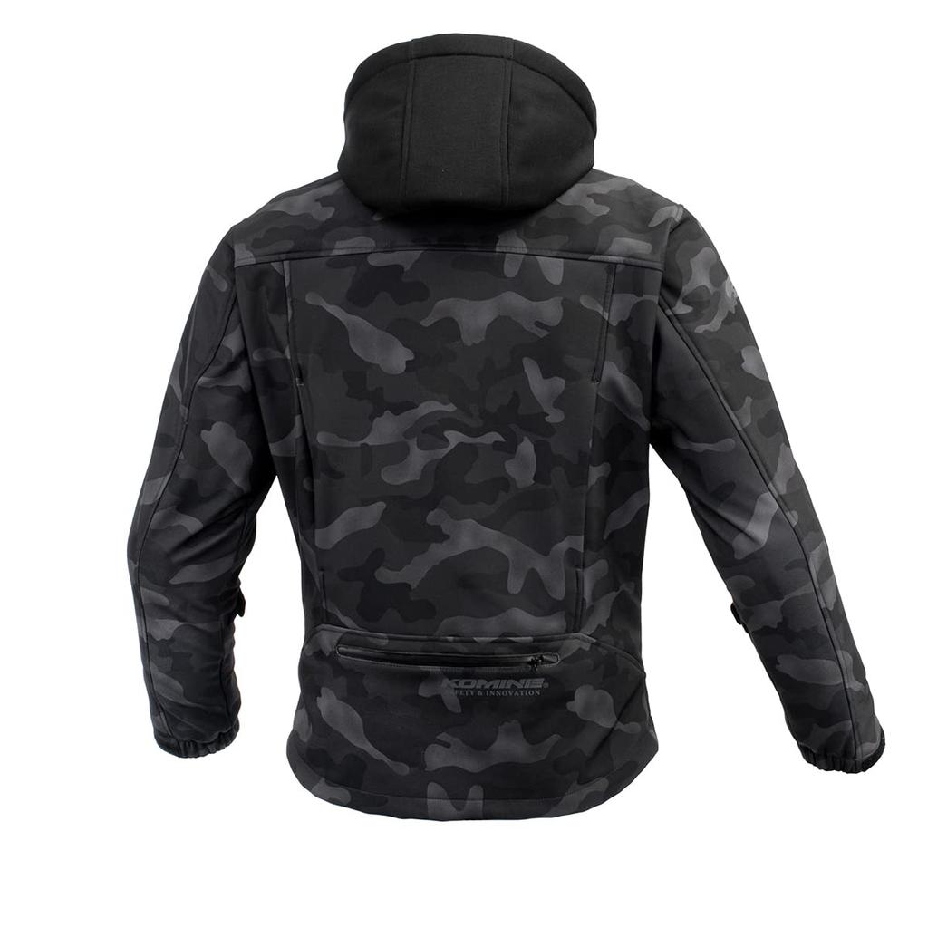 KOMINE Protective Softshell Winter Monochrome Size Motorcycle Jacket JK-5902 Parka, Camo, L,
