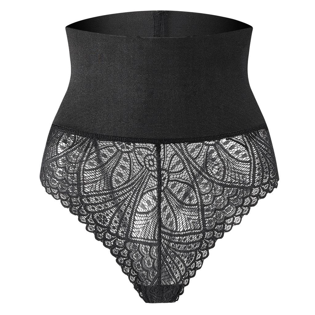 Women Tummy Control Shapewear Panties High Waisted Underpants Slimming Body Shaper Seamless Butt Lifter Lace Underwear Shaping Briefs