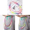 Plastic Resin Double Layer Belt Chain For Men Women Summer Winter Fashion Accessories