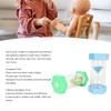 2pcs 5 Minute Sand Timer Preventing Falls Hex Top Cover Hourglass Timer for Kids Games Classroom Kitchen Decoration