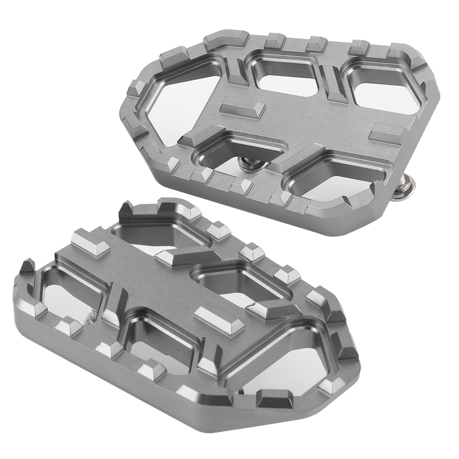 Motorcycle Wide Footrest CNC Aluminum Alloy Pedals Fit for DL650 DL1000 VSTROM 650XTCelsius1000XT(Black )