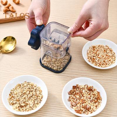 Picadora de nueces manual para todo tipo de frutos secos, mezcladora eficiente, trituradora de alimentos manual, cortadora, picadora, licuadora, picadora de carne, herramienta de cocina multifuncional