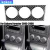 For Subaru Forester 2005-2008 Carbon Fiber Center Console Air Condition Switch Air Vent Interior Car Accessories Cover Stickers