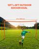 12x6 Ft Portable Soccer Goal Kids Soccer Net Carry Bag Backyard Training