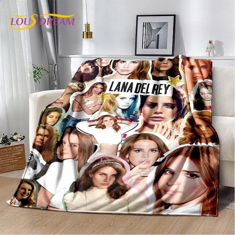 Coperta HD Lana Del Rey Cantante Lizzy Grant, Morbida Coperta Plaid per Casa Camera da Letto Letto Divano Picnic Viaggio Ufficio Coperta per Bambini