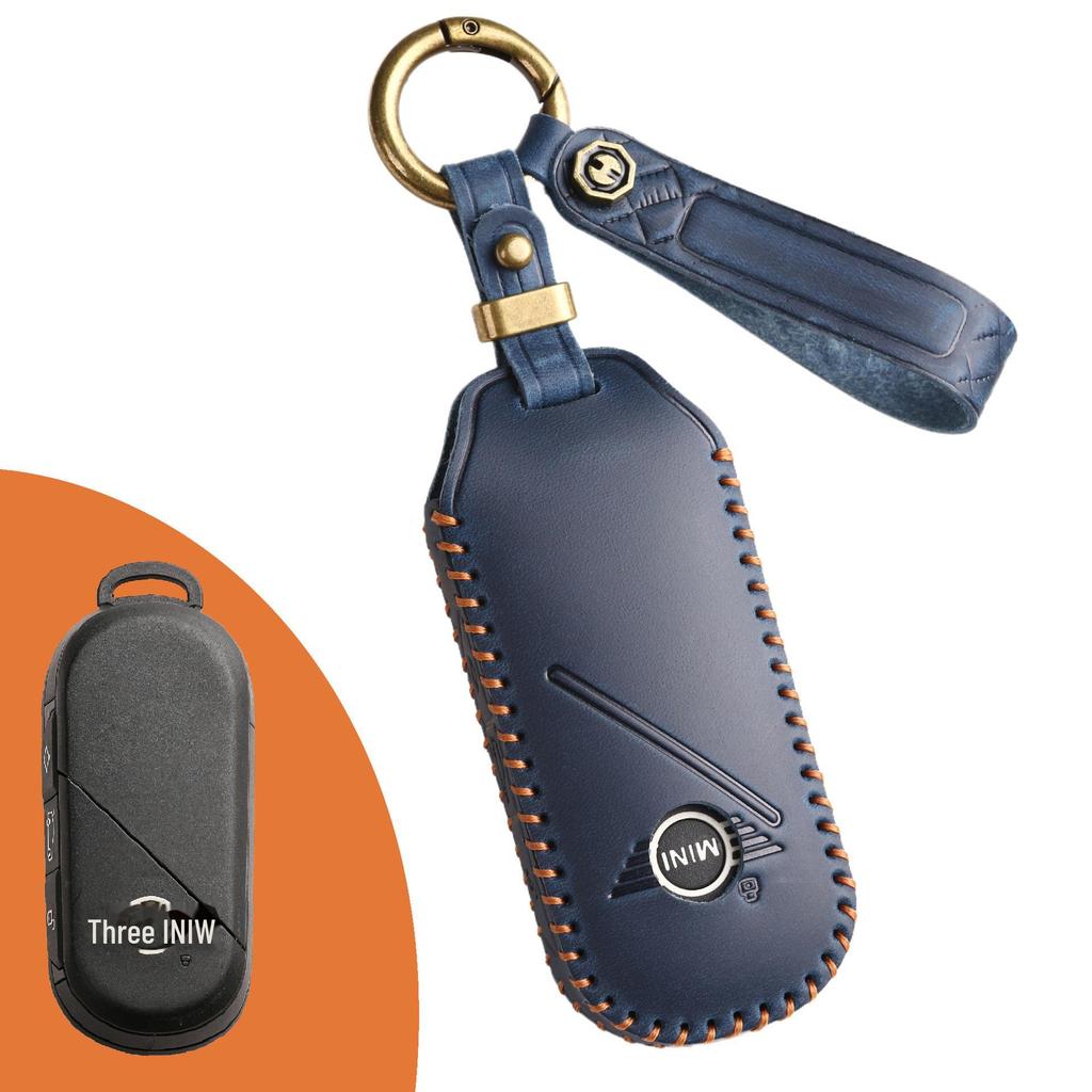 2024 Handmade Genuine Leather Key Cover for BMW MINI - New Models Available