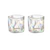 280ml 9.7oz Creative Irregular Glass Cup Art Design Whiskey Cocktail Glasses Juice Cold Drink Cups Lemon Water Milk Coffee Mugs