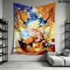 DRAGON BALL Wall Tapestry Aesthetic Wall Hanging Printed Fabric Blanket Decorative Tapestries for Bedroom Living Room Home Decor