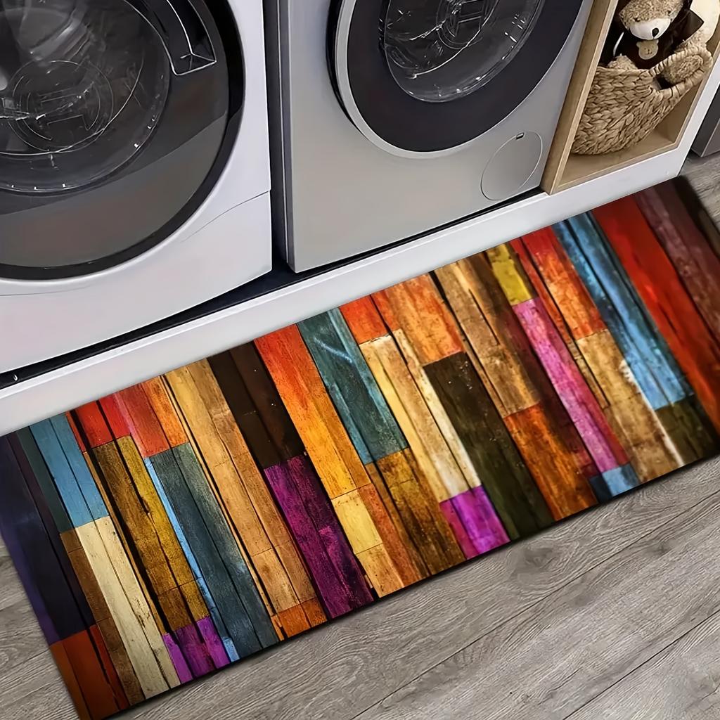 Rich Color Carpet Rainbow Floor Mat Long Carpet Runner Rug Kitchen Rug Living Room Bedroom Carpet Bedside Blanket Home De