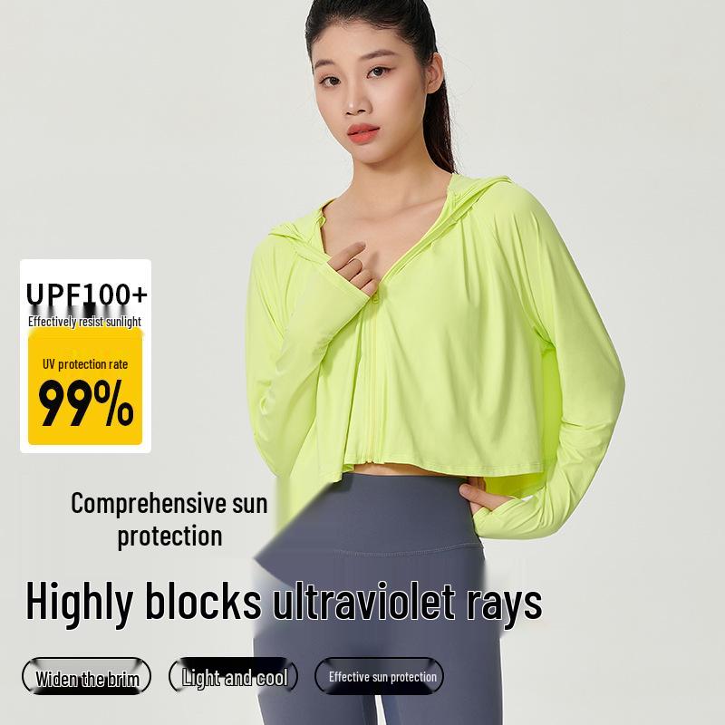 

Women s High UPF Breathable Hooded Sun Protection Cape - Summer Ice-Feeling Short Brim Hat Large