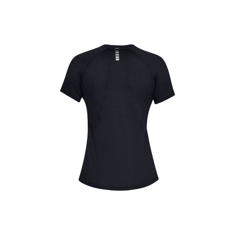 Under Armour Qualifier HexDelta Short Sleeve T-Shirt Women Tops Black 1326504-001