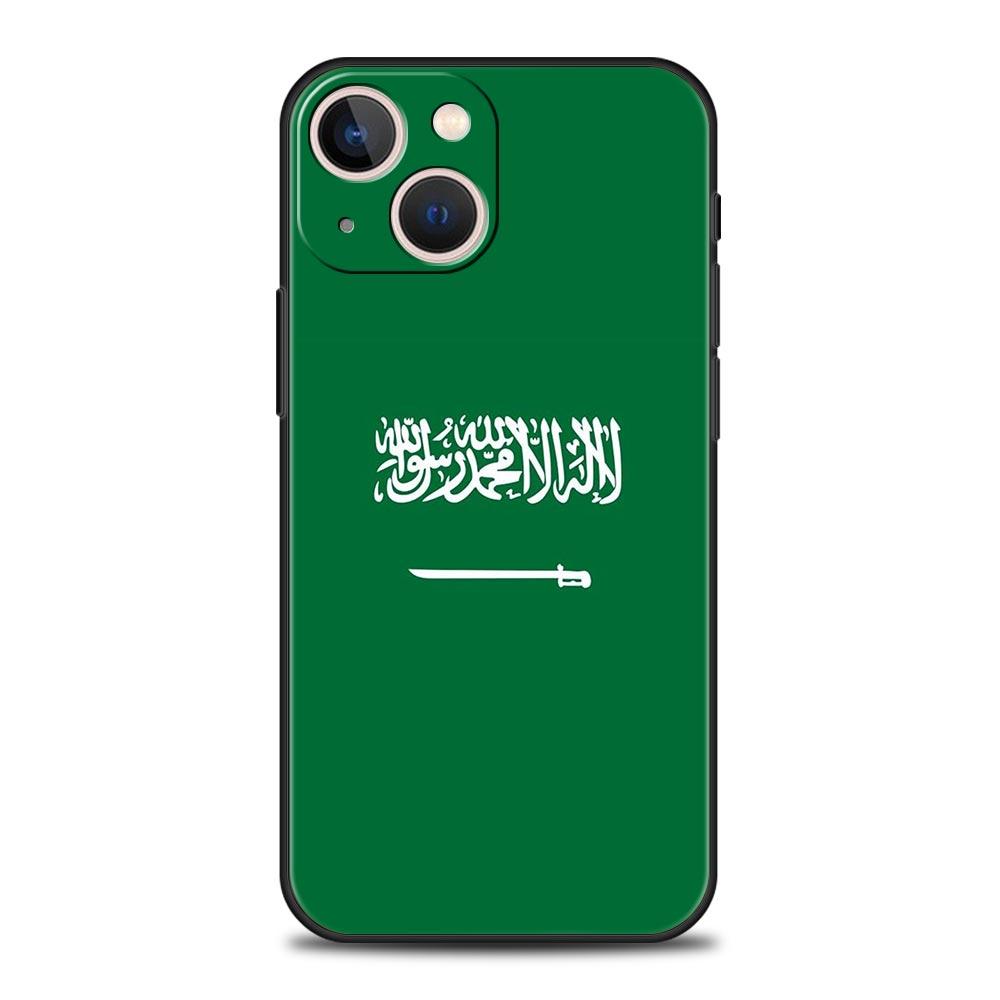 Kingdom Of Saudi Arabia Flag Phone Case For iPhone 16 13 15 14 12 11 Pro MAX XR X SE XS 7 8 Plus Soft TPU Shell Cover