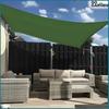 Shade sail sun awning waterproof green garden 6x3 m