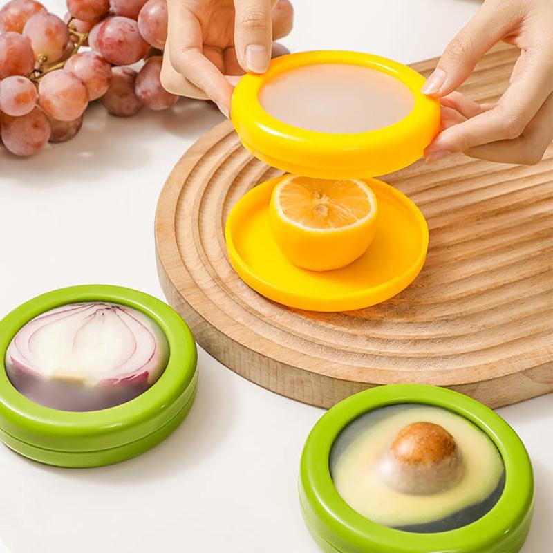 Obal na uchovávání čerstvosti ovoce a zeleniny Avokádo Nádoba na skladování potravin Víko s těsněním pro uchovávání ovoce Kuchyňské náčiní Kuchyňské doplňky