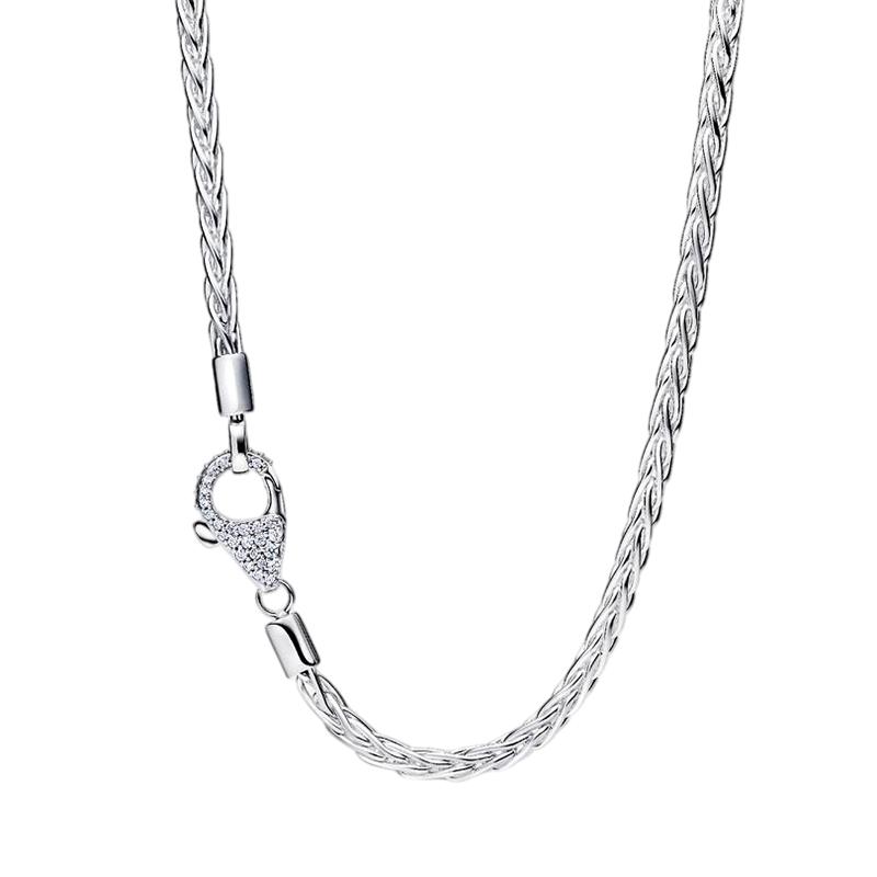 new 925 silver rainbow tennis necklace for women DIY fashion boutique wedding party jewelry gifts