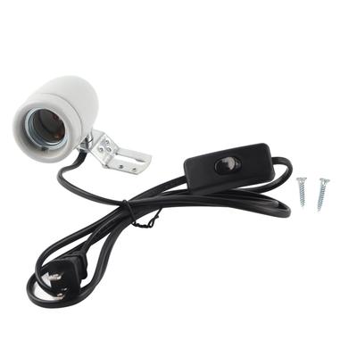 E27 Roterbar Reptil Husdjur Klämma Värmelampa Glödlampa Bas Sockelhållare 300W