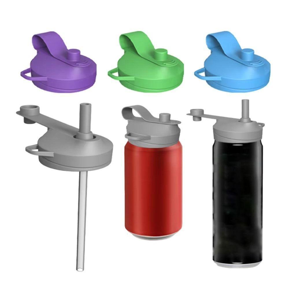 Auslaufsicherer Getränkedosendeckel mit Teleskopstrohhalm Dosendeckel für Soda für Dosengetränke
