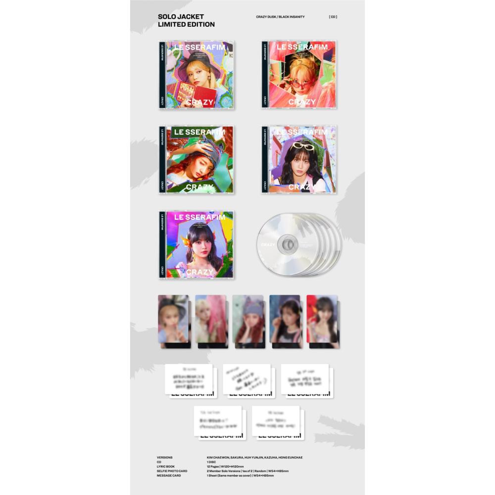 LE SSERAFIM - Japan 3rd Single Album [CRAZY]