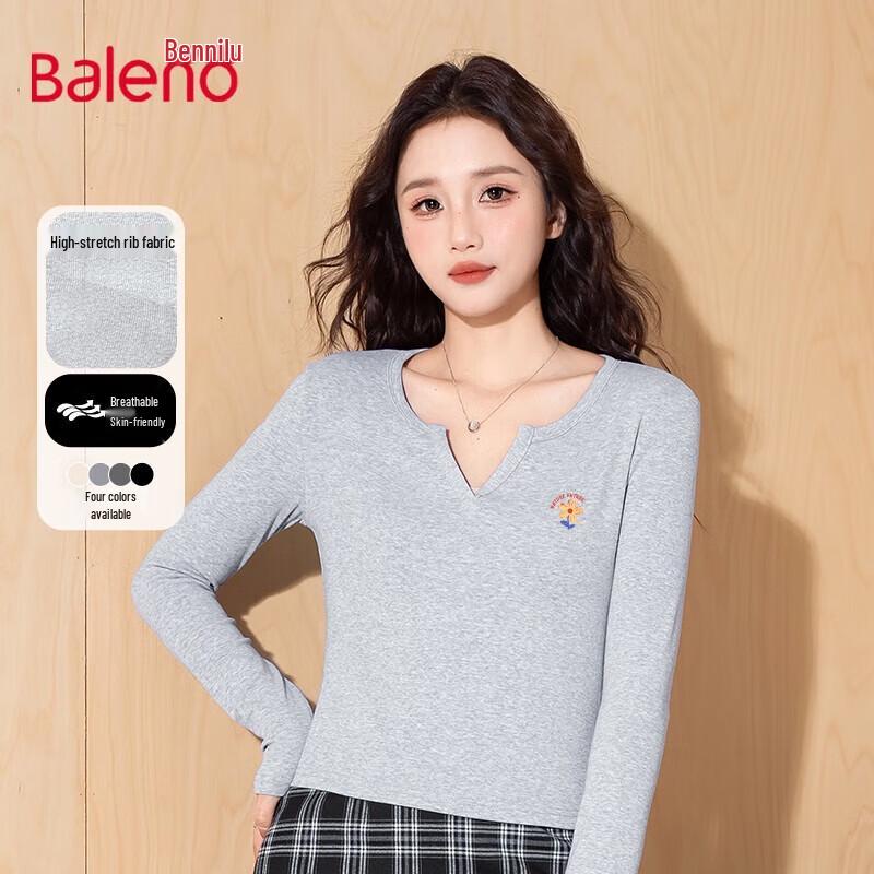Baleno Women s V-Neck Long Sleeve T-Shirt XL