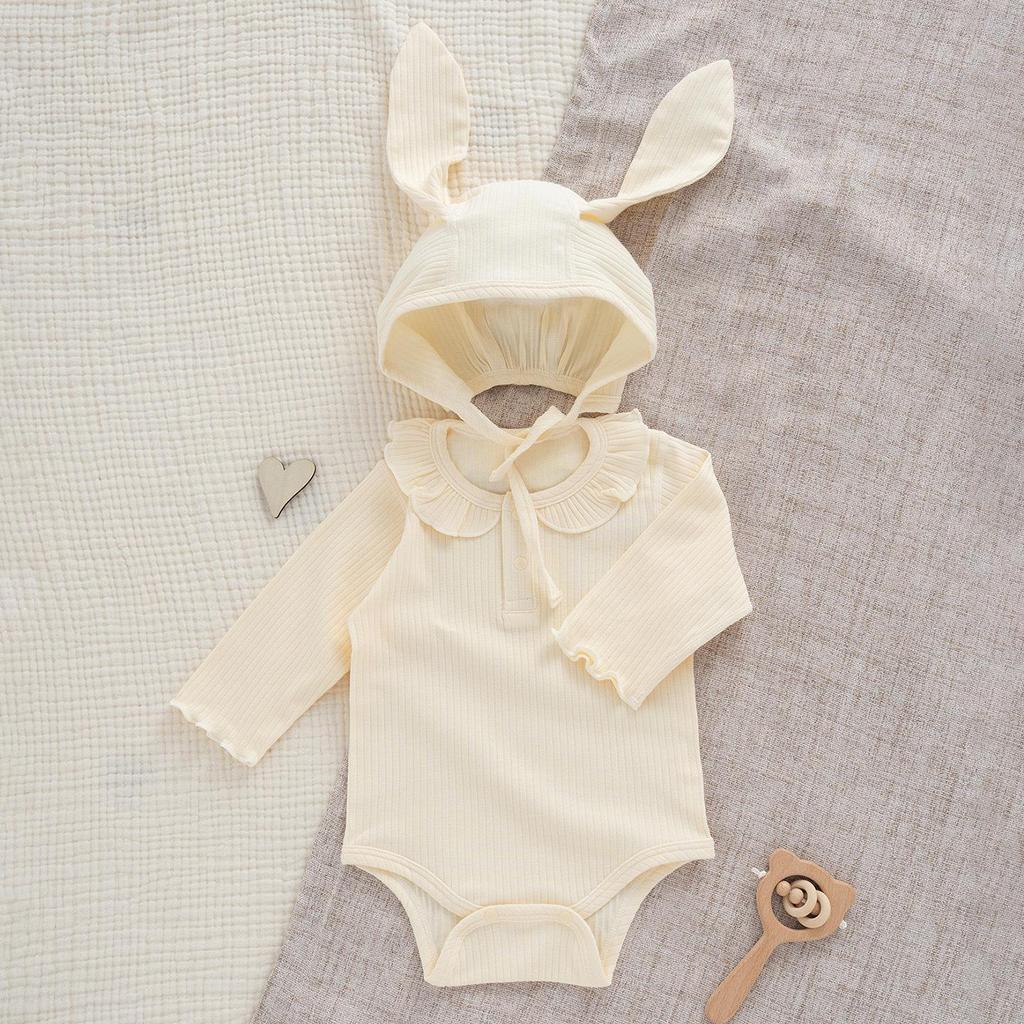 Stylish Baby Bodysuit Set: Spring, Autumn, Winter - 100 Days Outfit for Newborn Girls and Boys