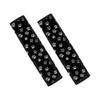Two-Piece Dog Paw Print Seat Belt Pads for Sedans and SUVs