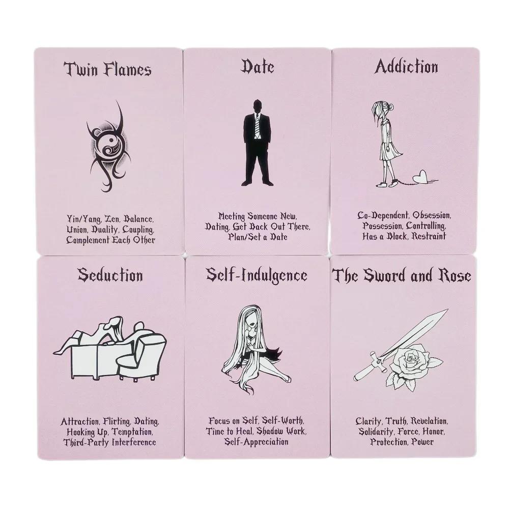 Island Time Love Oracle Cards Black Tarot Card Divination Board Game Party Deck