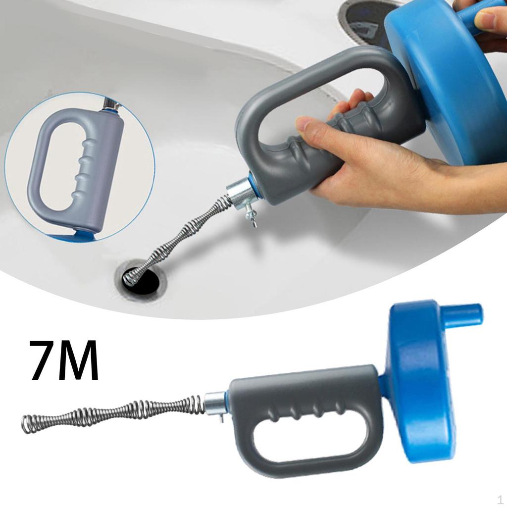 Auger Hair Clog Remover Drain Cleaner Power Toilet Plunger Set for Bath Toilets Bathroom Sink