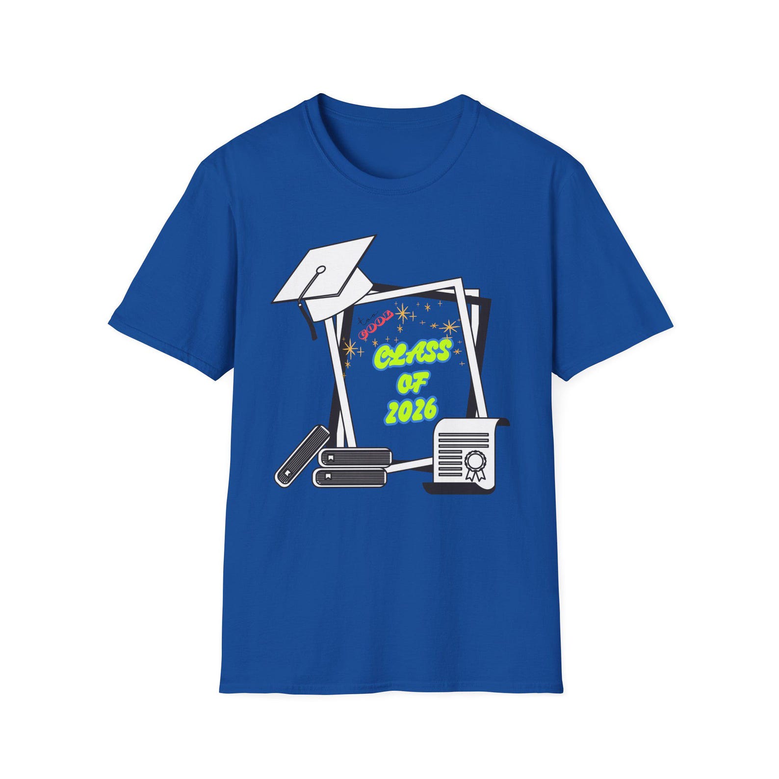 Class of 2026 Graduation T-Shirt | Cap, Diploma, Student Design XL