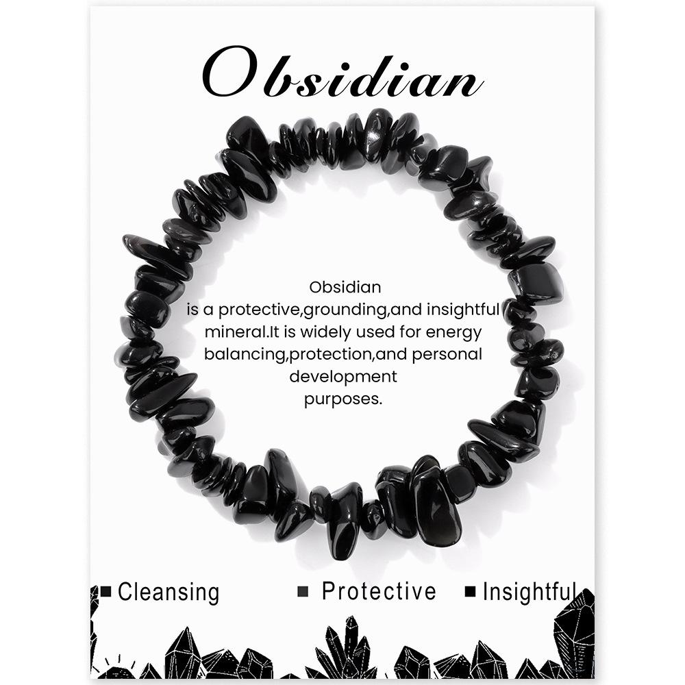 JYL TS Bracelet Zodiac Black Design Bold Enhances Stability And Protection difference obsidian темно небесно-голубого цвета-цвета