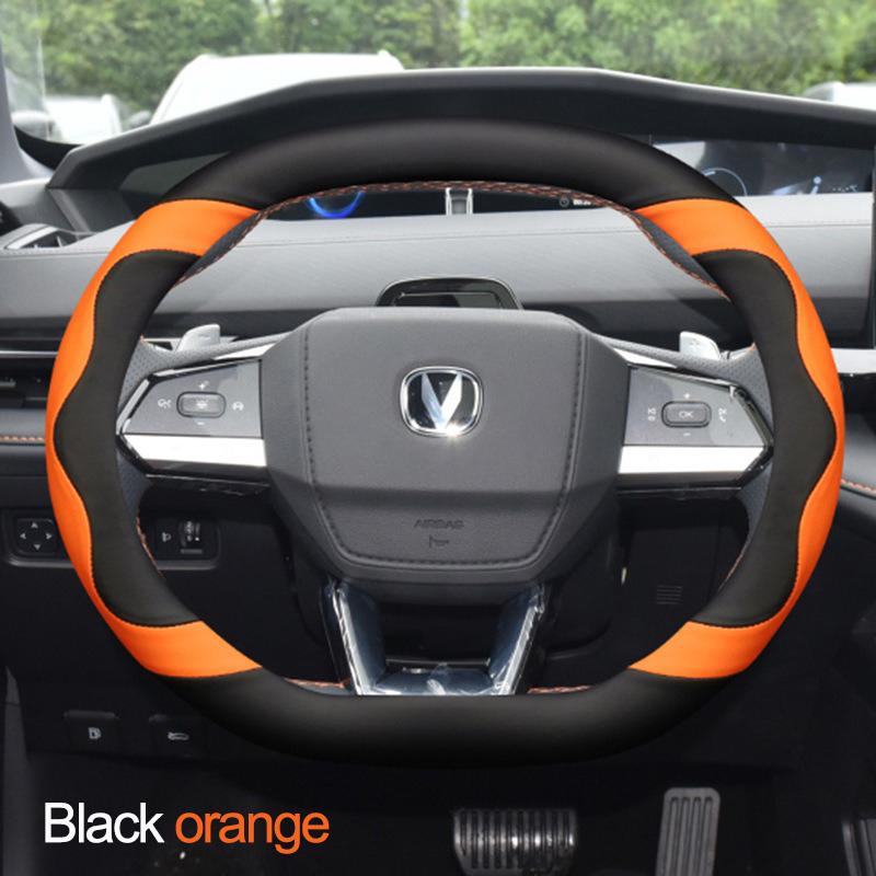 Car Steering Wheel Cover Wrap Holder for Changan UNI-V UNI-K Lamore CS55plus 2th Gen 2026 2026 2026 Double D Type Steering-Wheel