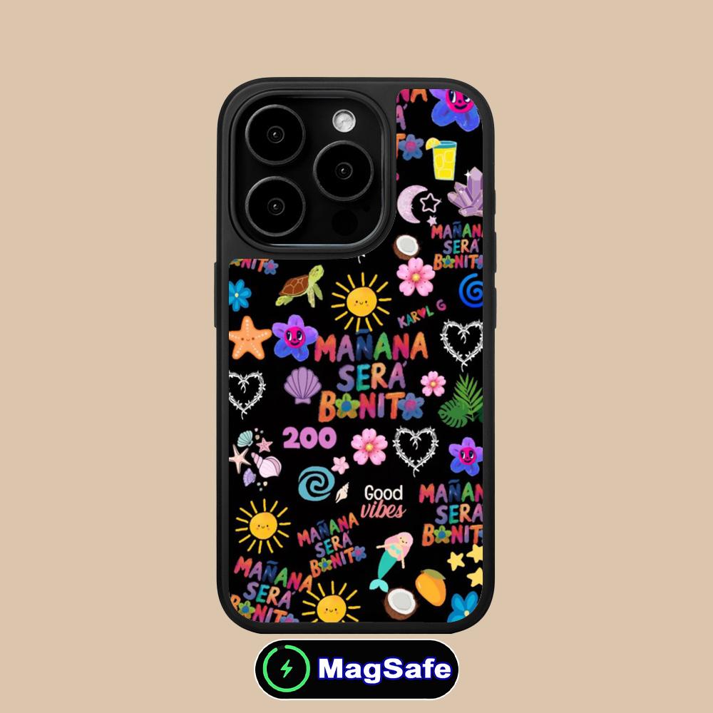 Karol G Latino Mobile Cell Phone Case for iPhone 17 16 15 14 13 12 11 Air Pro Max Plus Magsafe Matte Surface Colorful Cover