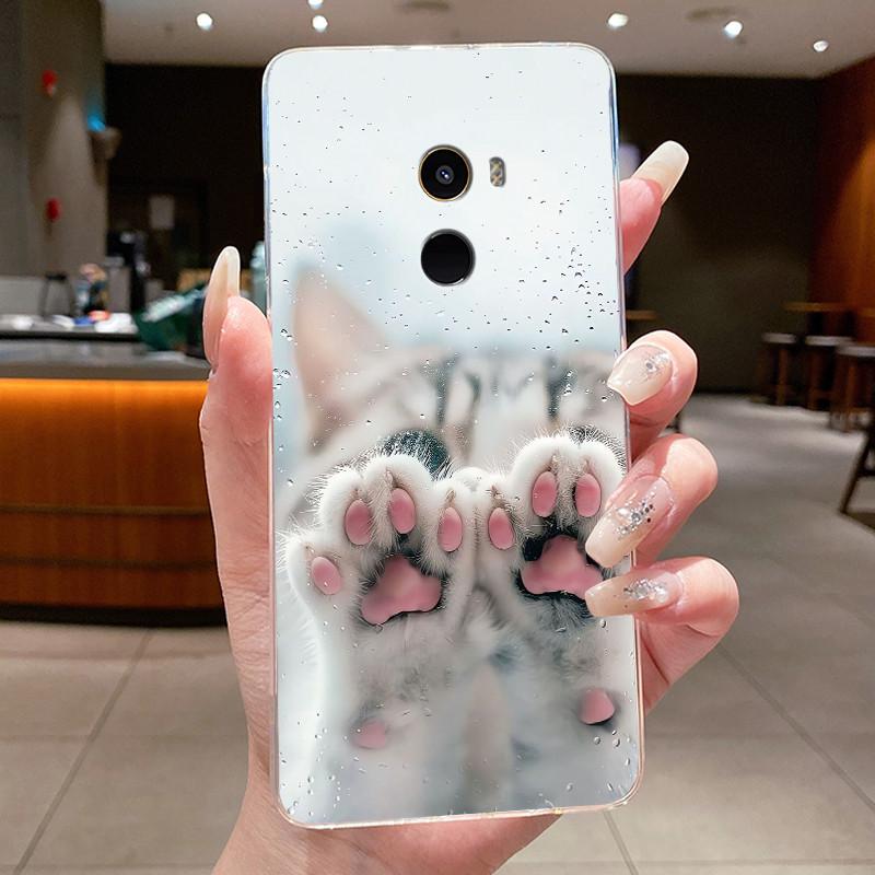 Classic Unique Bright Shockproof Soft Phone Case For Xiaomi Mix 2 Sunlight Moonlight Pattern Cover TPU Transparent Casing