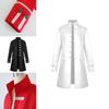 Renaissance Medieval Men Steampunk Jacket Gothic Retro Uniform Coat Windbreaker