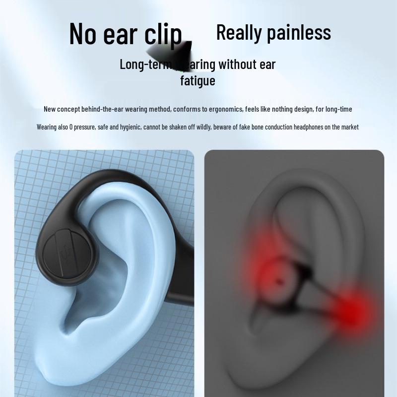 Bone Conduction Sports & Swimming Headphones - Long Battery Life, No Sound Leakage, Comfortable Fit, Bluetooth Enabled