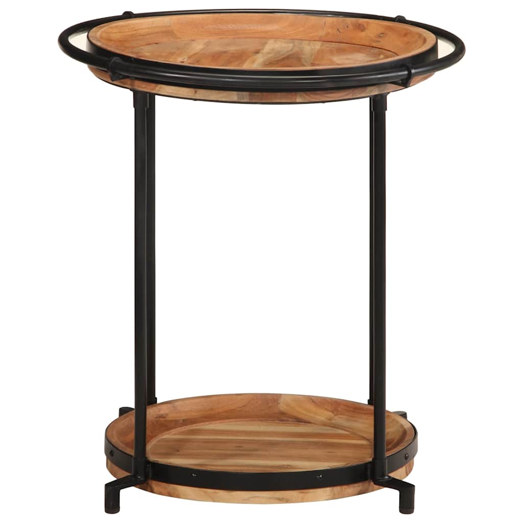 Side Table Ø55x60 Cm Solid Acacia Wood