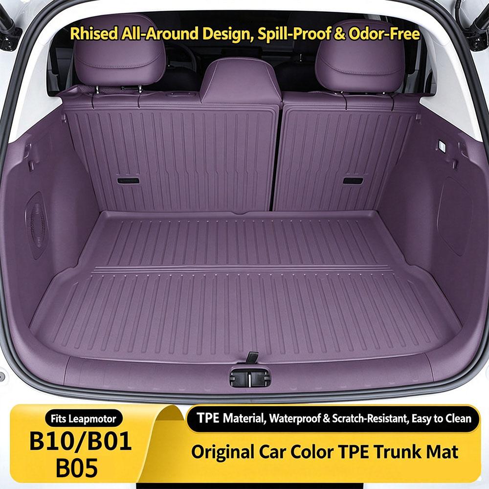 For Leapmotor B10/B01/B05 Trunk Mat TPE Full Surround Trunk Mat Waterproof And Wear-Resistant Car Interior Accessories