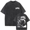 Washed Vintage Rapper Duki ADA Tour  T Shirt Mens Hip Hop Oversized Short Sleeve Tshirt Men Fashion High Quality Streetwear