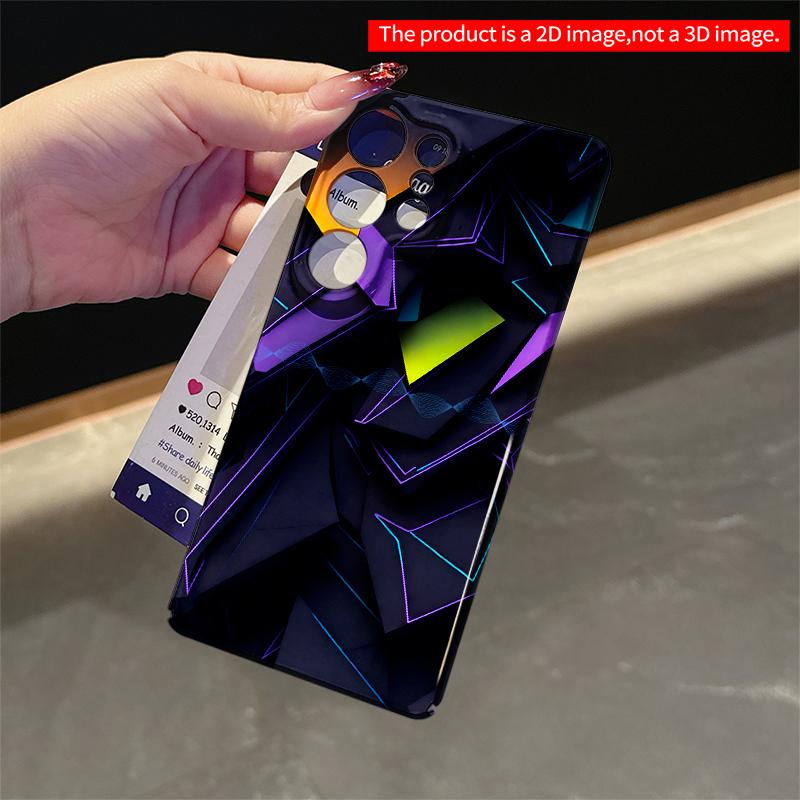 2DFlat Samsung phone case Neon Geometric Abstract Phone Case Applicable to Galaxy S22 S23 S24 S25ULTRA S26 A12 A13 A14 A15 A16