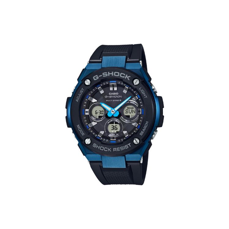 CASIO Men G-STEEL Series Black Watch GST-W300G-1A2PR Black Blue