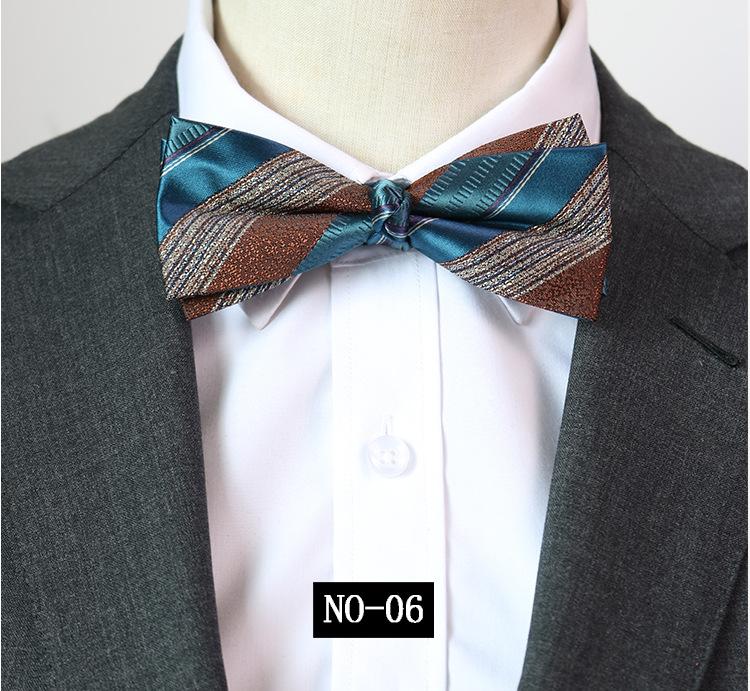 Pattern Bow Tie Men'S Banquet Business Wedding Groom Best Man Gentleman'S Dress Studio Burgundy Navy Bow